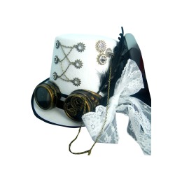 訂購齒輪帽  時尚設計派對 魔術林肯帽 禮帽中心 蒸汽朋克帽 帽高17cm SKHA045 訂購齒輪帽  時尚設計派對 魔術林肯帽 禮帽中心 蒸汽朋克帽 帽高17cm SKHA045